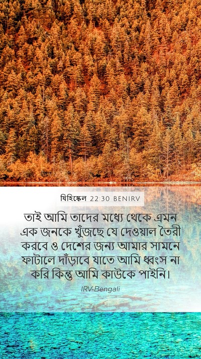 যিহিষ্কেল 22:30 BENIRV Bible Verse Image