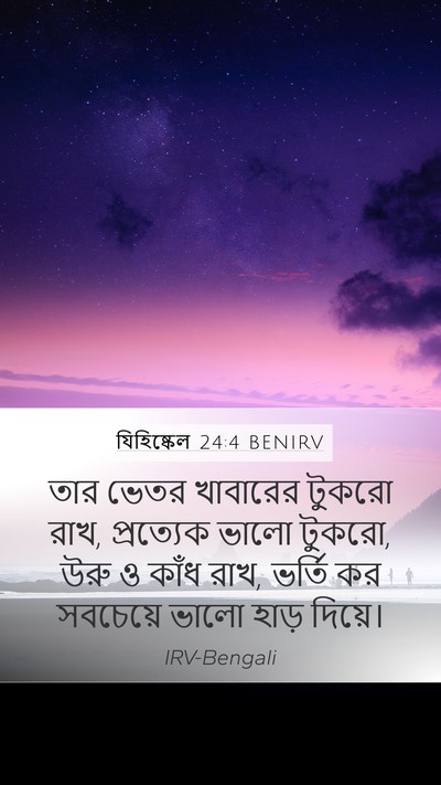 যিহিষ্কেল 24:4 BENIRV Bible Verse Image