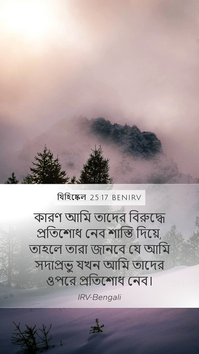 যিহিষ্কেল 25:17 BENIRV Bible Verse Image