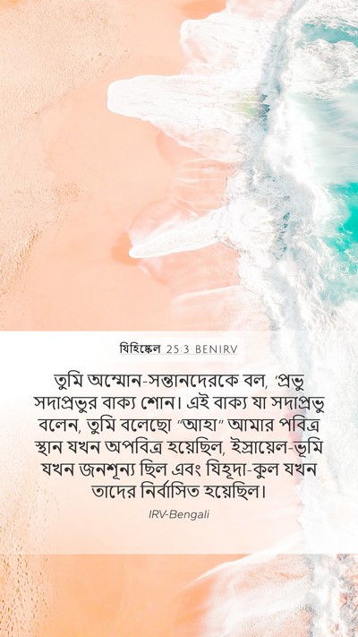 যিহিষ্কেল 25:3 BENIRV Bible Verse Image
