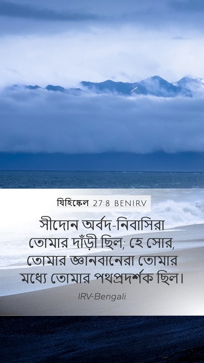 যিহিষ্কেল 27:8 BENIRV Bible Verse Image