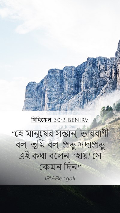 যিহিষ্কেল 30:2 BENIRV Bible Verse Image