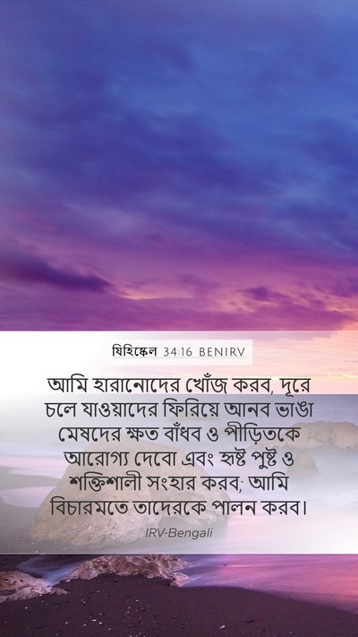 যিহিষ্কেল 34:16 BENIRV Bible Verse Image