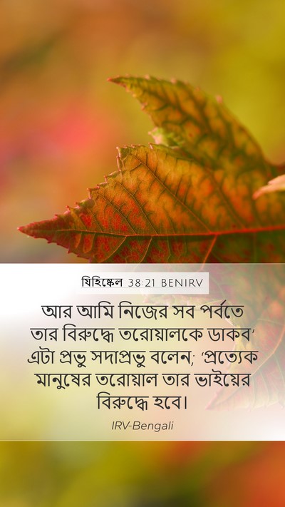 যিহিষ্কেল 38:21 BENIRV Bible Verse Image