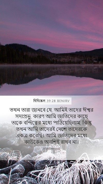 যিহিষ্কেল 39:28 BENIRV Bible Verse Image