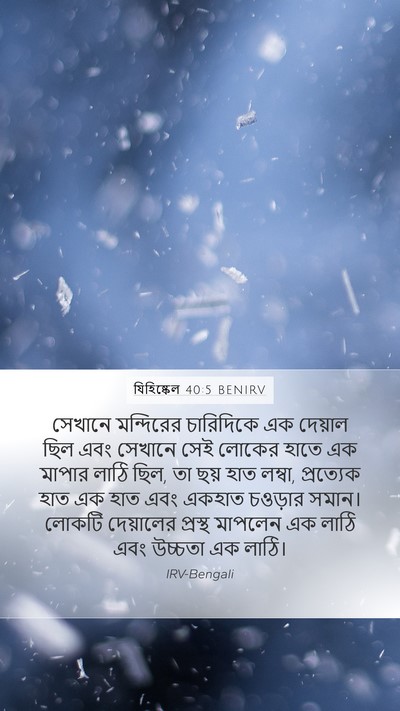 যিহিষ্কেল 40:5 BENIRV Bible Verse Image