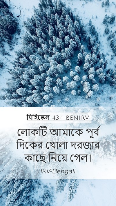 যিহিষ্কেল 43:1 BENIRV Mobile Phone Wallpaper - লোকটি আমাকে পূর্ব - Mobile Bible Verse Wallpaper