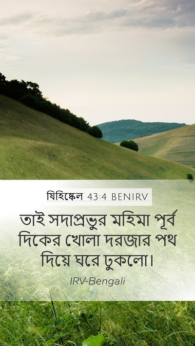 যিহিষ্কেল 43:4 BENIRV Bible Verse Image