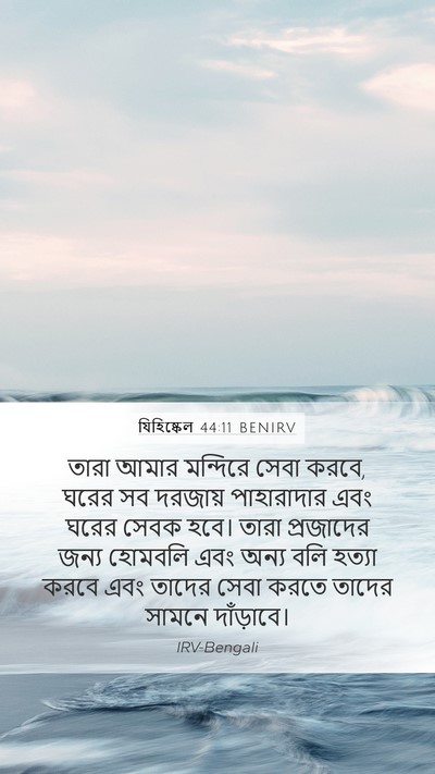 যিহিষ্কেল 44:11 BENIRV Bible Verse Image
