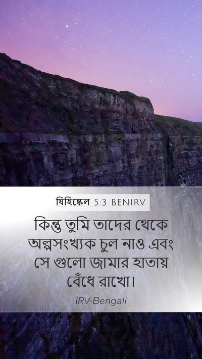 যিহিষ্কেল 5:3 BENIRV Bible Verse Image