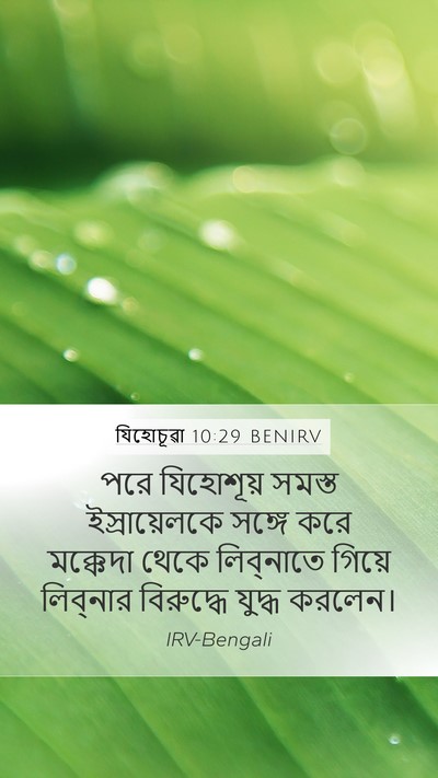 যিহোচূৱা 10:29 BENIRV Bible Verse Image