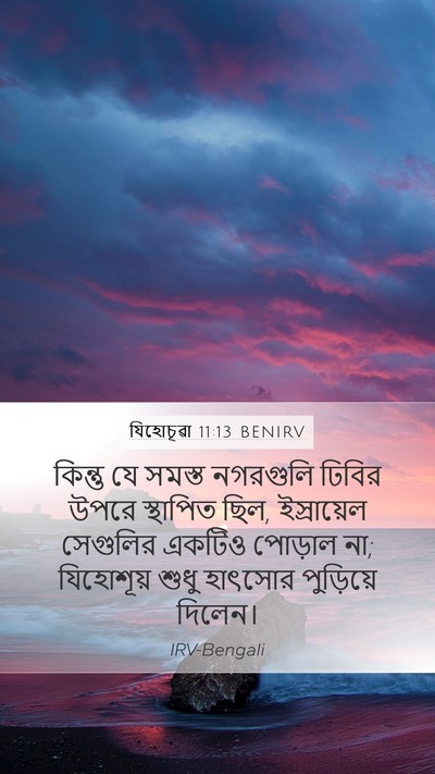 যিহোচূৱা 11:13 BENIRV Bible Verse Image