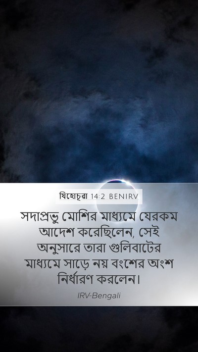 যিহোচূৱা 14:2 BENIRV Bible Verse Image