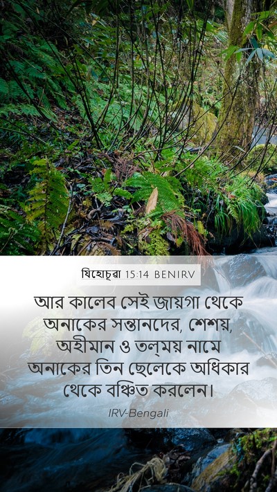 যিহোচূৱা 15:14 BENIRV Bible Verse Image
