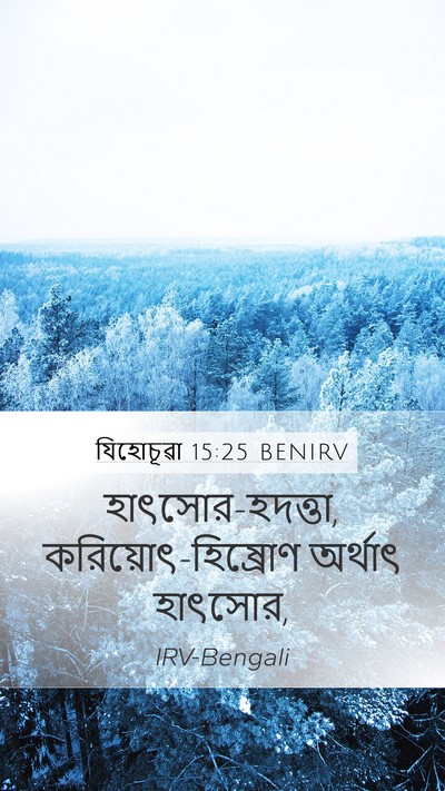 যিহোচূৱা 15:25 BENIRV Mobile Phone Wallpaper - হাৎসোর-হদত্তা, - Mobile Bible Verse Wallpaper
