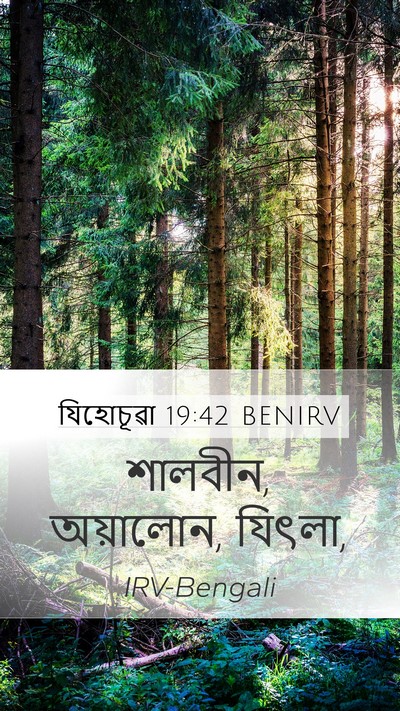 যিহোচূৱা 19:42 BENIRV Bible Verse Image