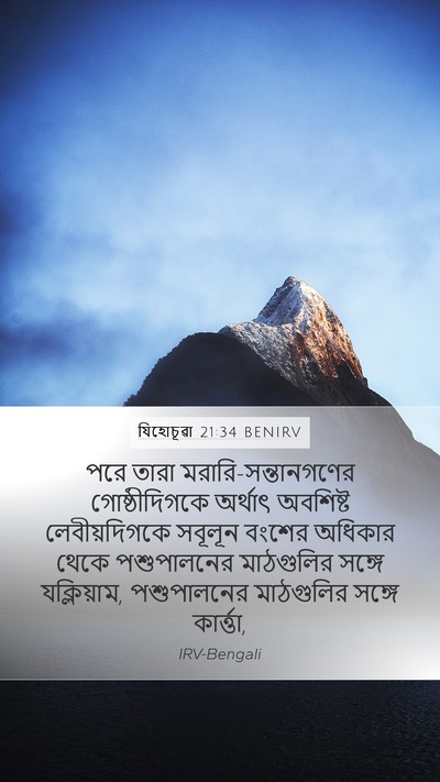 যিহোচূৱা 21:34 BENIRV Bible Verse Image
