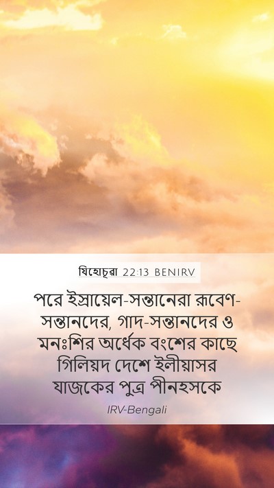 যিহোচূৱা 22:13 BENIRV Bible Verse Image