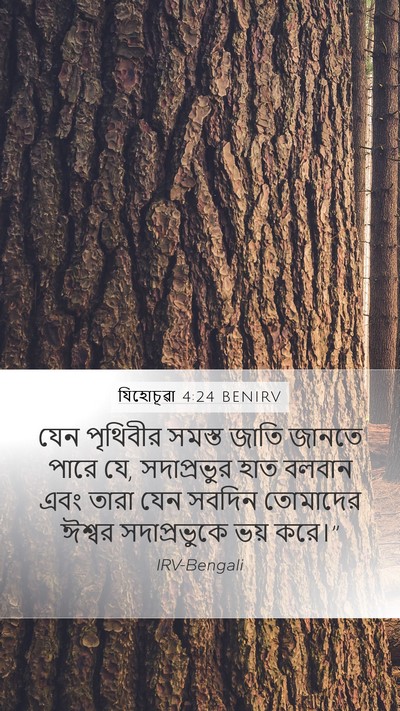 যিহোচূৱা 4:24 BENIRV Bible Verse Image