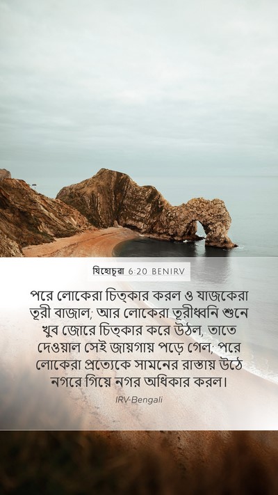 যিহোচূৱা 6:20 BENIRV Bible Verse Image