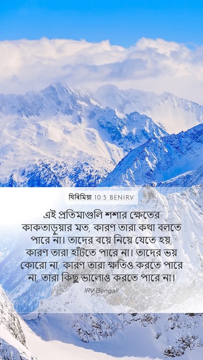 যিৰিমিয়া 10:5 BENIRV Bible Verse Image