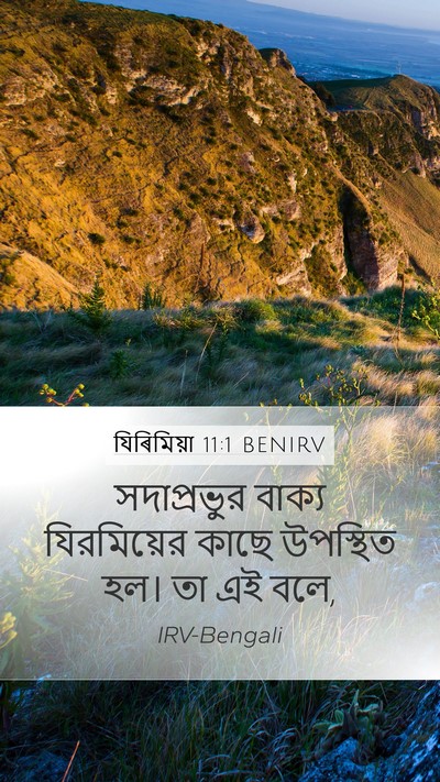 যিৰিমিয়া 11:1 BENIRV Mobile Phone Wallpaper - সদাপ্রভুর বাক্য - Mobile Bible Verse Wallpaper