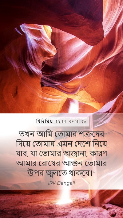 যিৰিমিয়া 15:14 BENIRV Bible Verse Image