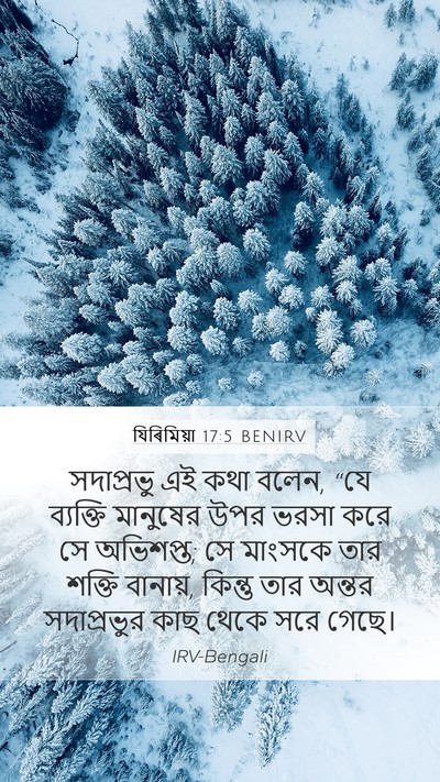 যিৰিমিয়া 17:5 BENIRV Bible Verse Image