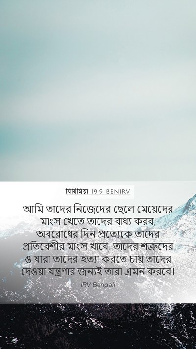 যিৰিমিয়া 19:9 BENIRV Bible Verse Image