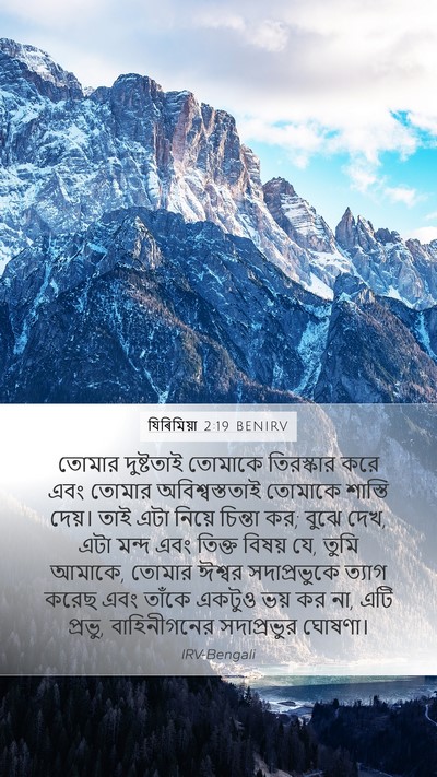 যিৰিমিয়া 2:19 BENIRV Bible Verse Image