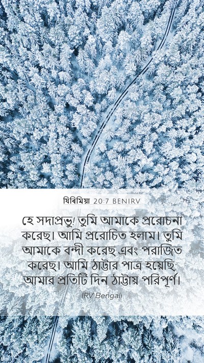 যিৰিমিয়া 20:7 BENIRV Bible Verse Image