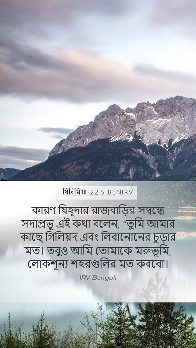 যিৰিমিয়া 22:6 BENIRV Bible Verse Image