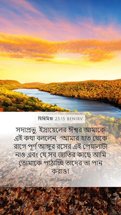 যিৰিমিয়া 25:15 BENIRV Bible Verse Image