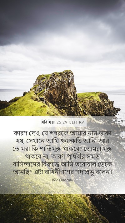 যিৰিমিয়া 25:29 BENIRV Bible Verse Image