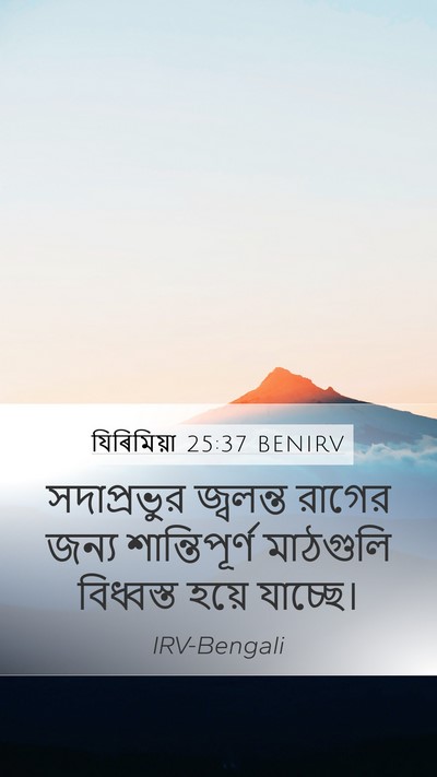 যিৰিমিয়া 25:37 BENIRV Bible Verse Image