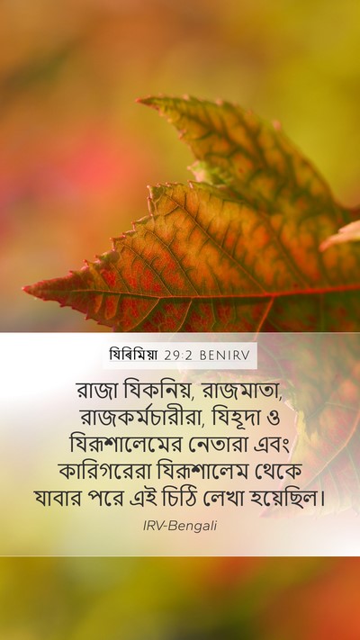 যিৰিমিয়া 29:2 BENIRV Bible Verse Image
