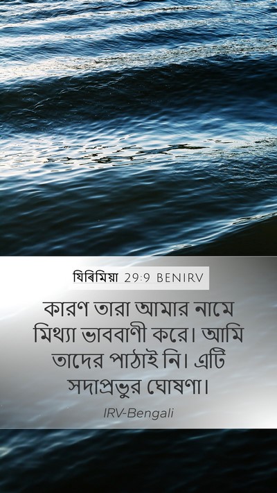 যিৰিমিয়া 29:9 BENIRV Bible Verse Image