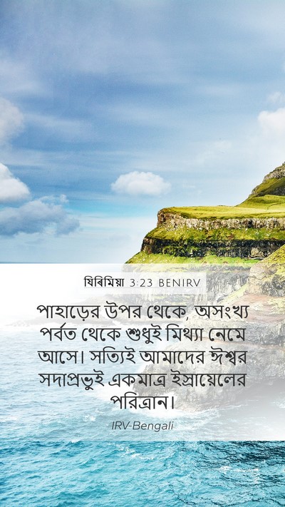 যিৰিমিয়া 3:23 BENIRV Bible Verse Image