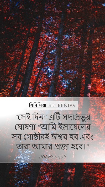যিৰিমিয়া 31:1 BENIRV Bible Verse Image