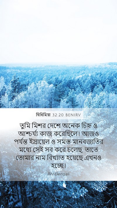 যিৰিমিয়া 32:20 BENIRV Bible Verse Image