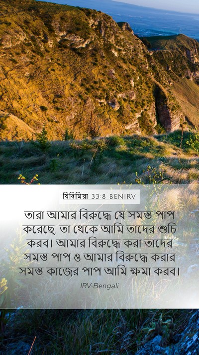যিৰিমিয়া 33:8 BENIRV Bible Verse Image
