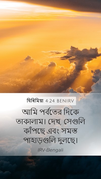 যিৰিমিয়া 4:24 BENIRV Bible Verse Image