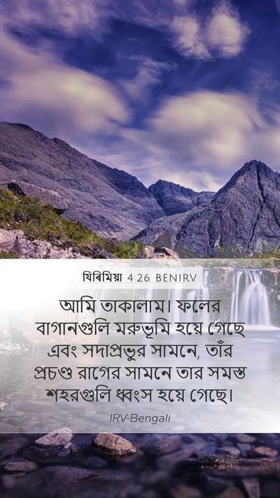 যিৰিমিয়া 4:26 BENIRV Bible Verse Image