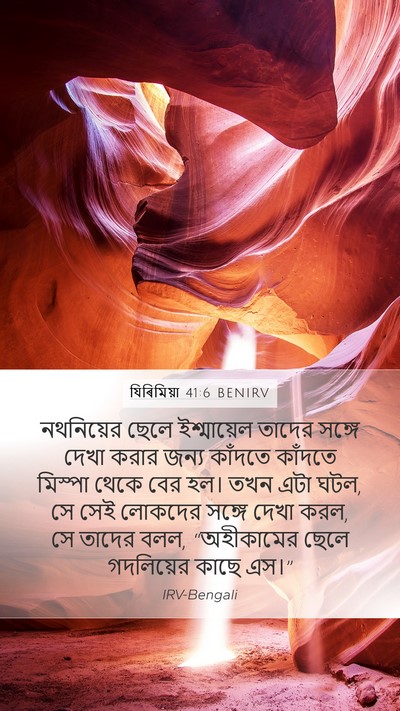 যিৰিমিয়া 41:6 BENIRV Bible Verse Image