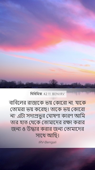 যিৰিমিয়া 42:11 BENIRV Bible Verse Image