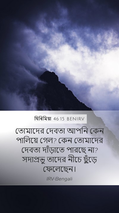 যিৰিমিয়া 46:15 BENIRV Bible Verse Image