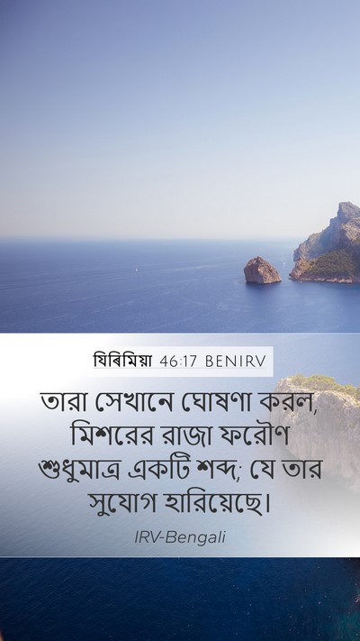 যিৰিমিয়া 46:17 BENIRV Bible Verse Image