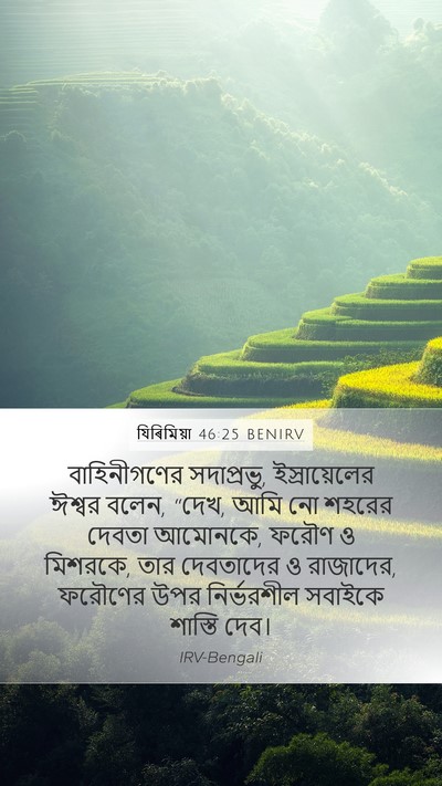 যিৰিমিয়া 46:25 BENIRV Bible Verse Image