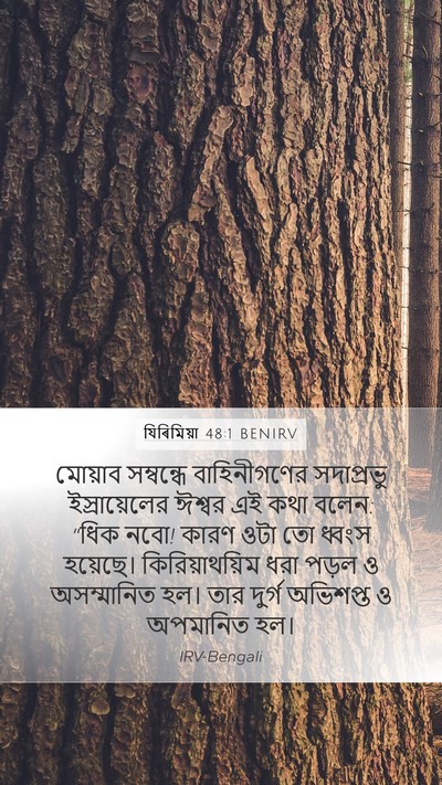 যিৰিমিয়া 48:1 BENIRV Bible Verse Image