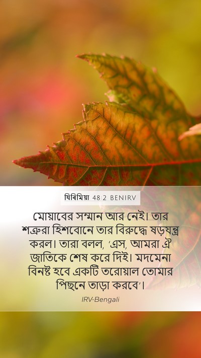 যিৰিমিয়া 48:2 BENIRV Bible Verse Image